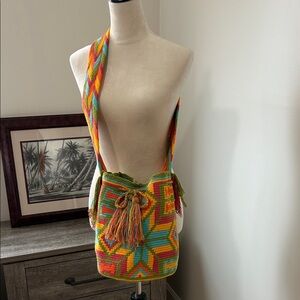 Bohemian Wayuu Tribe Woven colorful Crossbody Bag